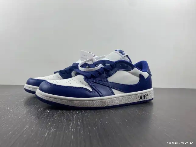 CUSTOM DM7890-101 TRAVIS SCOTT 1 AIR X JORDAN OFF-WHITE X 0325
